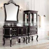 I Shaped Polish Solid Wood Bathroom Vanity in Dark Brown WTS210 thumbnail-6