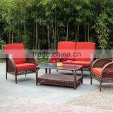 Rattan Wicker Indoor/Outdoor Set 4 Pieces 2 Lounge Chair Loveseat/sofa Coffee Table thumbnail-1
