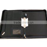 Expanding File Folder With Zipper / Leather Corporate Folder for Meeting / Eco Friendly Ring Binder File Folder thumbnail-1