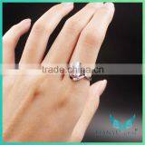 Ring New Designs 18k White Gold Yellow Gold VVS Foreverone Moissanite Synthetic Diamond Rings for Women Ring thumbnail-5