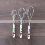 Egg Whisk DIY Hand Tools With Rose Handle Traycake Decorating Tool New Arrival Stainless Steel Egg Beaters thumbnail-1