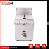 Manufacture Single Tank 6L Gas Deep Fryer For Commercial Catering