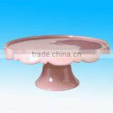 Hotsale Round Ceramic Pink Cake Stand thumbnail-1