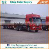 High Quality Customized Container Semi-trailer 20ft 40ft 3 Axle Gooseneck Flatbed Trailer thumbnail-2