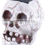 Sinister SKULL Skeleton Scary Lantern Halloween Light Up Party Spooky Decoration thumbnail-1