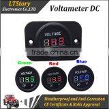 Digital Voltmeter Socket Car Charger With Red Light thumbnail-2