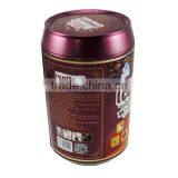 Round Coffee Metal Tin Boxes thumbnail-1