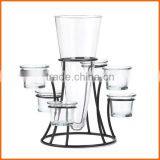 Hot Selling Customzied Metal Stands Glass Vase thumbnail-1