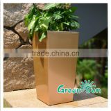large ourdoor plastic planters with self watering system