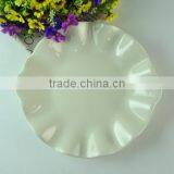 New Design Restaurant Ceramic Salad Plate Wholesale White Porcelain Round Plate thumbnail-2