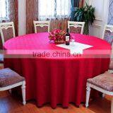 Redround Jacquard Round Table Cloth for Hotel Restaurant Weddings thumbnail-1