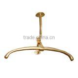 Solid Brass Shiny Polish Double Hanger Hook thumbnail-3