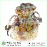 Pretty Bag Shape With Coin Pattern Ceramic Piggy Bank thumbnail-1