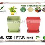 Professional Low Price Endurable Bamboo Fiber Flower Pot thumbnail-3