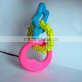 17cm TPR 3 Color Rings Pet Bite Rubber Toy thumbnail-2