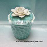 Hot Sale Hand Painted Ceramic Storage Jar With Lid thumbnail-1