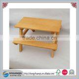 Kitchen &BBQ Condiment Pictic Table Miniature Furniture Outdoor Garden Wooden Picnic Table & Benchs thumbnail-1