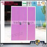 Bedroom Closet Steel Wardrobe Cabinets 3 Door Godrej Steel Almirah Design Price thumbnail-4