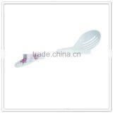 16.3cm Restaurant Black and Red Soup Spoon, Two Tone Melamine Spoon Kitchenware thumbnail-2