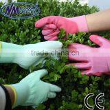 NMSAFETY Bright Color Garden pu Coated Gloves thumbnail-1
