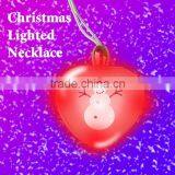 Christmas Heart Necklace With Light