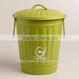 Painting Metal Colored Trash Can Galvanized Colored Trash Can thumbnail-6