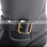 Mid-tube Europe Style Custom Women Cheap Rain Boots With Buckles thumbnail-3