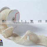 Creative Ideas Wired Burlap Jute Craft Ribbon 3'' *10Y White Color thumbnail-1