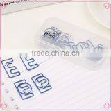 Colorful Letter Shapes Plastic Coated Metal Wire Paper Clips