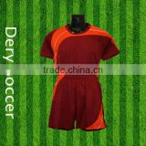 Dery moisture-management soccer uniform images with reasonable price