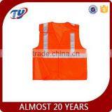 2017 Fluorescent ANSI ISEA Orange Traffic Safety Vest thumbnail-1