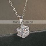 925 Sterling Silver Pendant Women Snowflake Necklace Pendant thumbnail-3