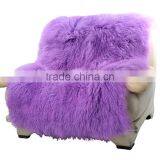CX-D-23D 2016 New Winter Genuine Mongolian Lamb Fur Blanket Fur Rugs thumbnail-4