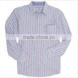 100% Cotton Men's Striped Dress Shirt thumbnail-1