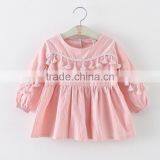 Baby Clothes Wholesale Hot Sale Chiffon Cheap 2017 Clothing Children's Boutique Long Sleeve Pink Summer Girl Princess Girl Dress thumbnail-1