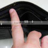 Fashion Golden Supplier Men Genuine Leather Black Luxury Wallet thumbnail-2