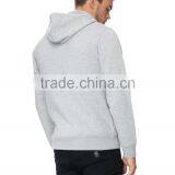 Men's Cheap Plain Grey 100 Polyester Hooded Sweatshirt thumbnail-3