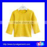 Baby Clothing Cotton t Shirt Plain Long Sleeve Kids Tshirt High Quality t Shirt for Children thumbnail-1