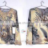 New Fashion Elegant Print & Embroidery Chiffon Ladies' Blouse thumbnail-3