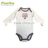 Eco Friendly Cute Model Matching Fabric Baby Rompers thumbnail-1
