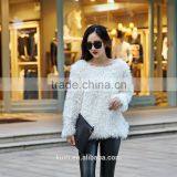 2015 Plus Size Faux Fur Coat Women Fashion Slim Fur Leather Grass Long-Sleeved Sheep Wool Coat Female Casual Out Wear thumbnail-1