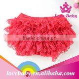 New Arrival Beatutiful Baby Wholesale Summer Underwear Girl Lace Bloomer thumbnail-2