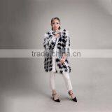 Myfur New Fashion Lady Style Real Raccoon Fur Jacket Overcoat thumbnail-3