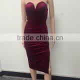 Runwaylover 050 Ladies 2017 Sexy Sleeveless Strapless Evening Dress thumbnail-3