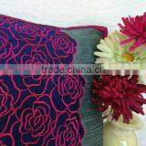 Decorative Pillow Cover, Rose Pillow Cover, Accent Pillow, Decorative Pillow for Sofa, Couch Throw Pillow, Applique Pillow thumbnail-6