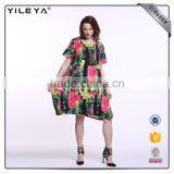 ODM Services Women Dress Women Casual,print Dress,short Sleeve Dress