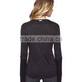 High Quality Women T-shirt Custom T-shirt Women t Shirt Wholesale China O-neck Long Sleeves t Shirt thumbnail-3
