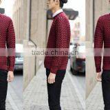 Crew Neck 3D Pattern Fashion Sweater for Men thumbnail-3