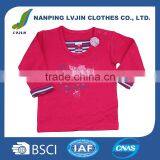 High Quality and OEM Service Supply Type Baby Clothes 100% Cotton Baby Girl T-shirt,Baby Girls' Kids Long Sleeve Tee Top thumbnail-1