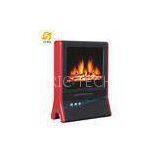 Portable Desktop Electric Fireplace Red Electric Fireplace Stove With CE / GS